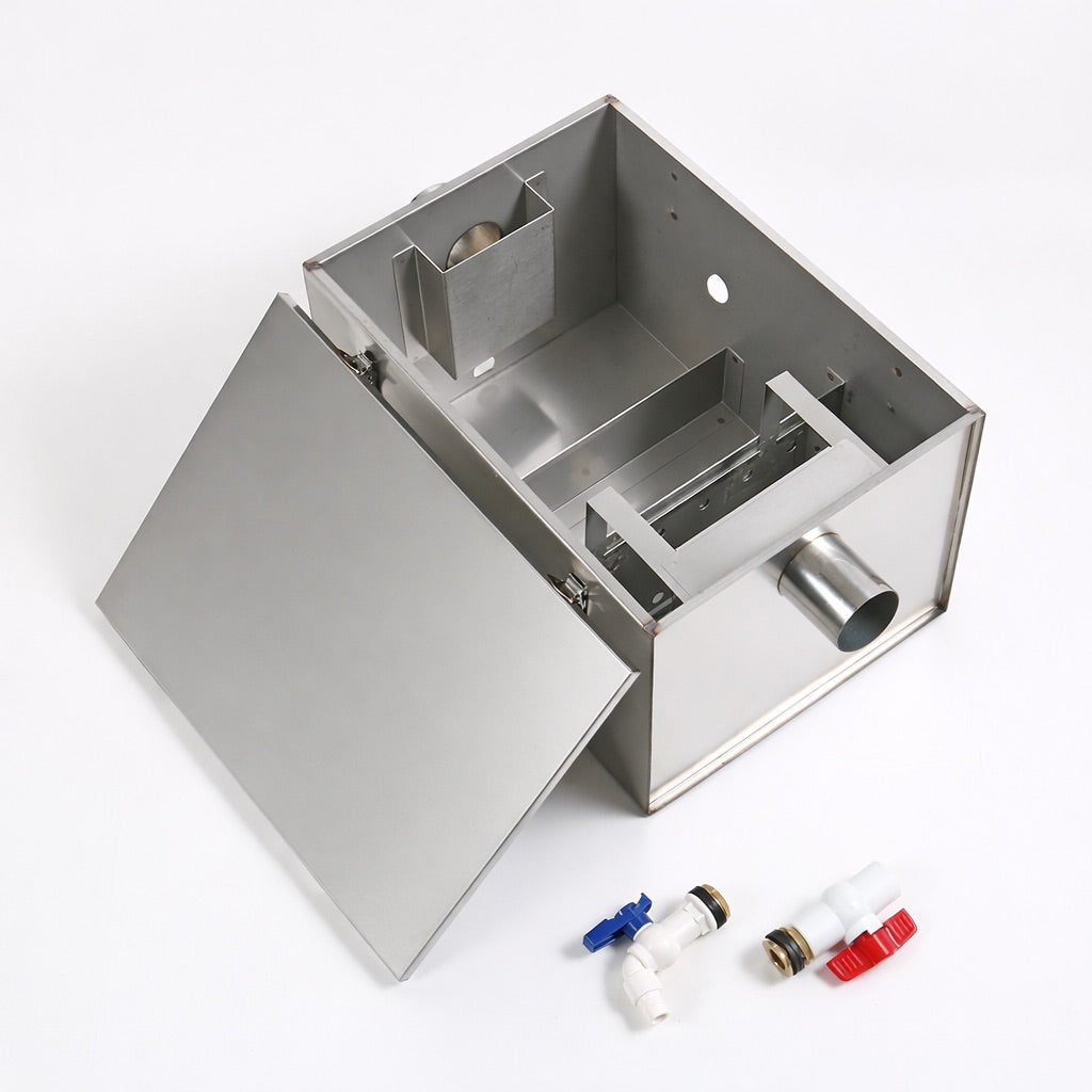 Stainless Steel Grease Trap – 16 Litre Commercial Grease Separator & Interceptor | 16KGB-SS Grease Traps / Interceptors - Stainless Steel Empire