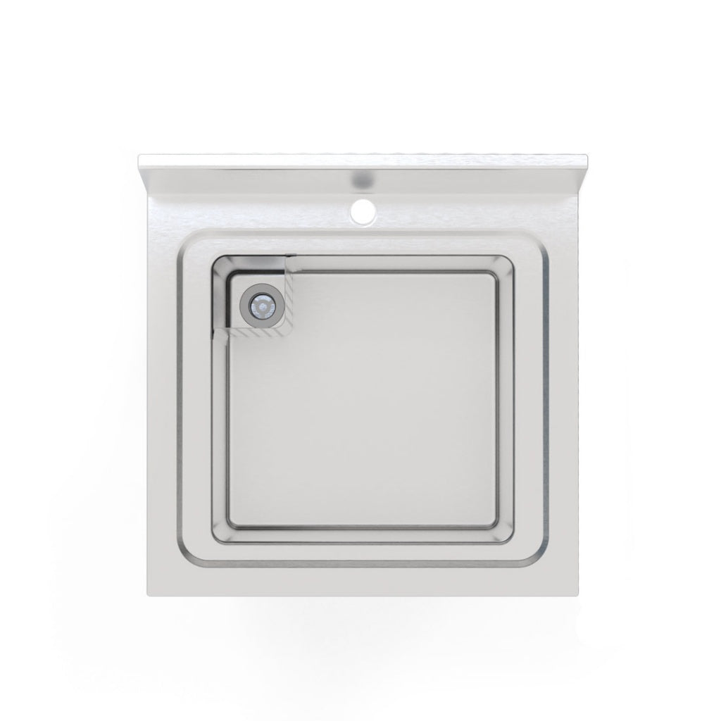 600MM COMMERCIAL STAINLESS STEEL SINGLE BOWL SINK