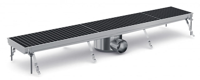 Combisteel Kitchen Drainage Floor Gully 1144 x 200mm Fixed Horizontal - 7075.0130