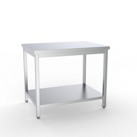 Combisteel Full 430 Stainless Steel 700 Line Worktable With Shelf 1200mm Wide - 7333.0080