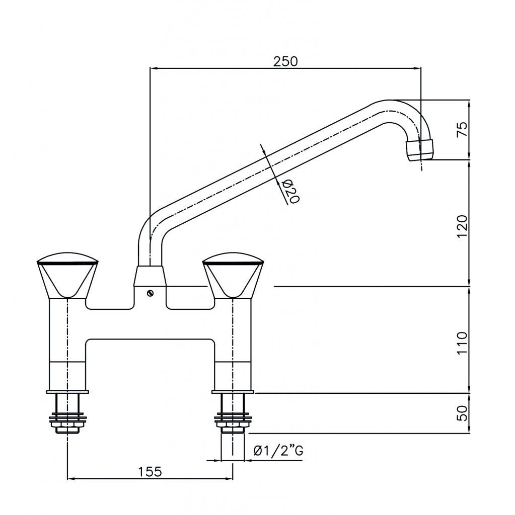 Combisteel Mixer Faucet Tap - 7212.0020