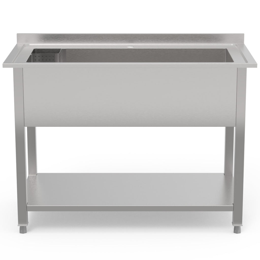 Empire Stainless Steel Extra Wide Single Pot Wash Catering Sink 1200mm - EMP-PW1200