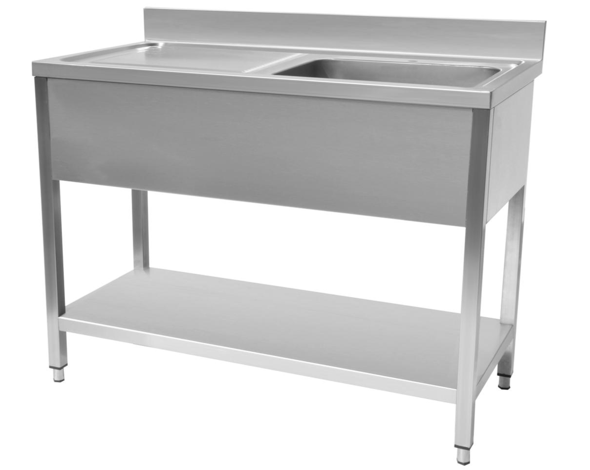 Hamoki Stainless Steel Sink Single Right Hand Bowl 1200mm Wide - 231010