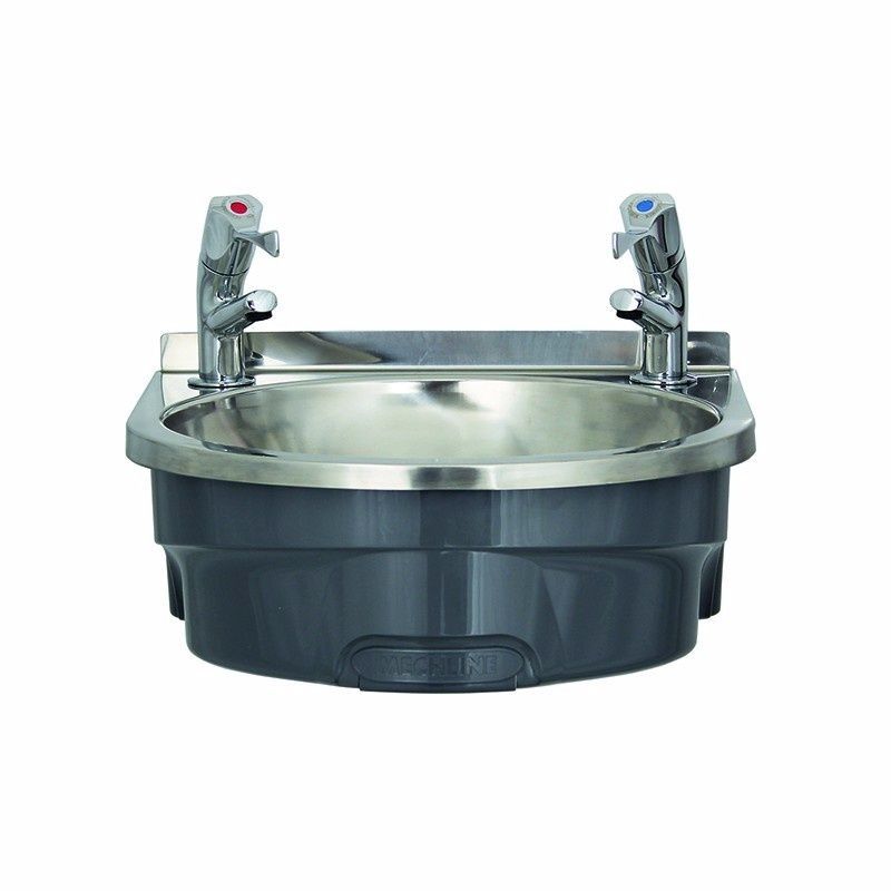 Mechline BasiX BSX-400-TX-BL Hand Wash Station With A Pair Of AquaTechnix Lever Taps