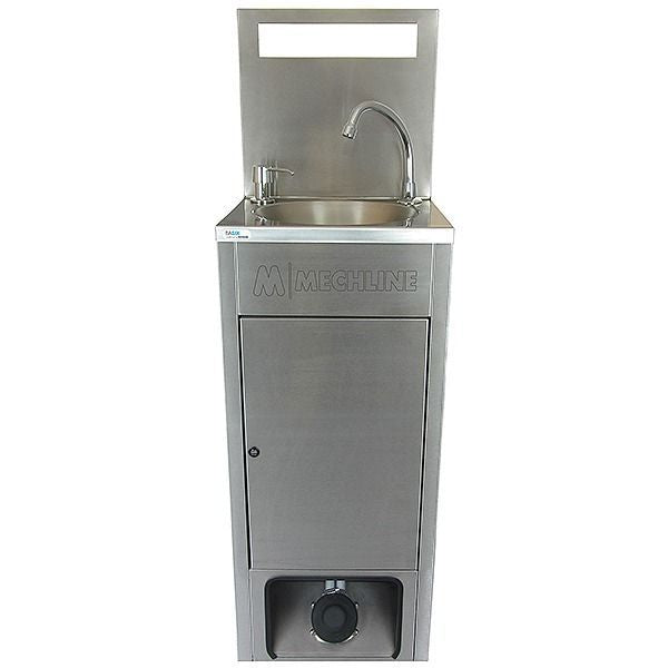 Mechline BaSix Stainless Steel Mobile Unheated Hand Wash Station - BSX-MHB-X