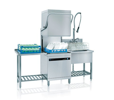 Meiko UPster H500-AA Pass Through Dishwasher with AktivAir Exhaust Steam Hood