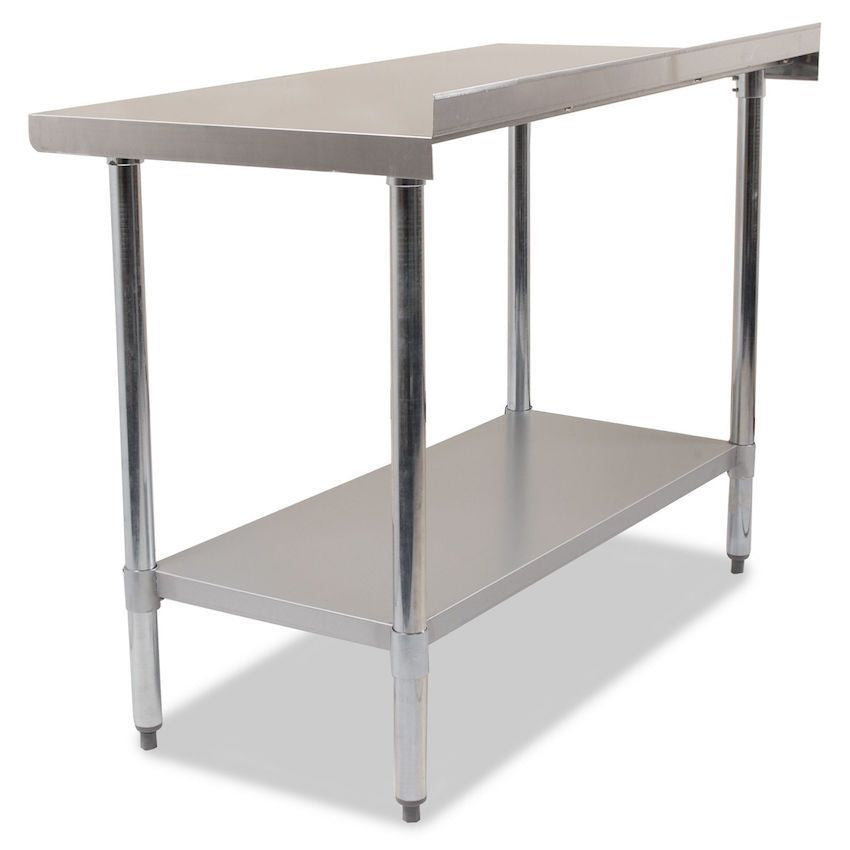 Empire Premium Stainless Steel Wall Prep Table 1500mm Wide with Upstand - P-SSWT-150