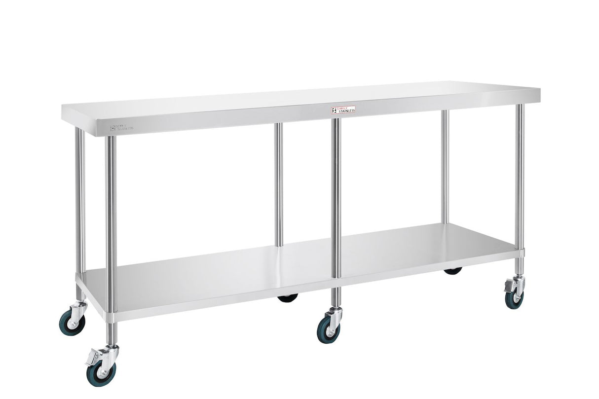 Simply Stainless Centre Table with Castors - SS032100