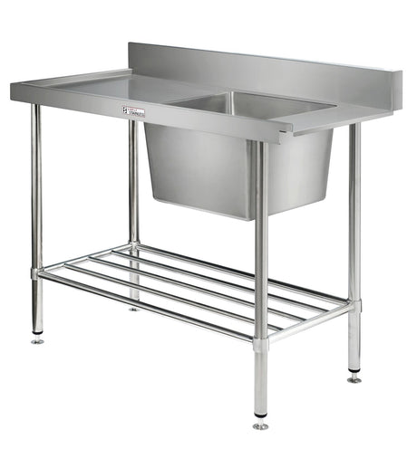 Simply Stainless Dishwash Table & Sink - SS081650L