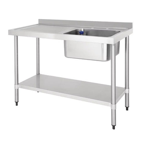 Vogue Single Sink Left Hand Drainer 1200mm - DY822