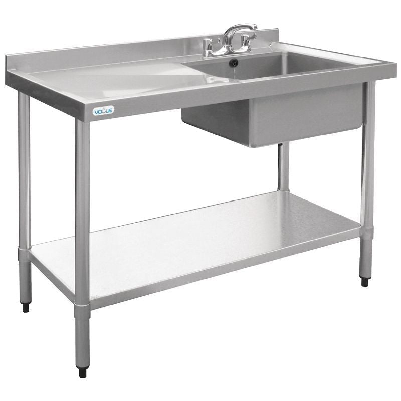 Vogue Stainless Steel Sink Right Hand Bowl 1200x 600mm - U903