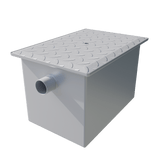 Commercial Grease Trap Epoxy Coated Steel 107 Litre Capacity - 25KGB