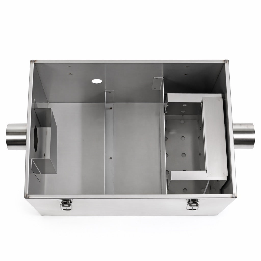 Stainless Steel Grease Trap – 45 Litre Commercial Grease Separator & Interceptor | 45KGB-SS Grease Traps / Interceptors - Stainless Steel Empire