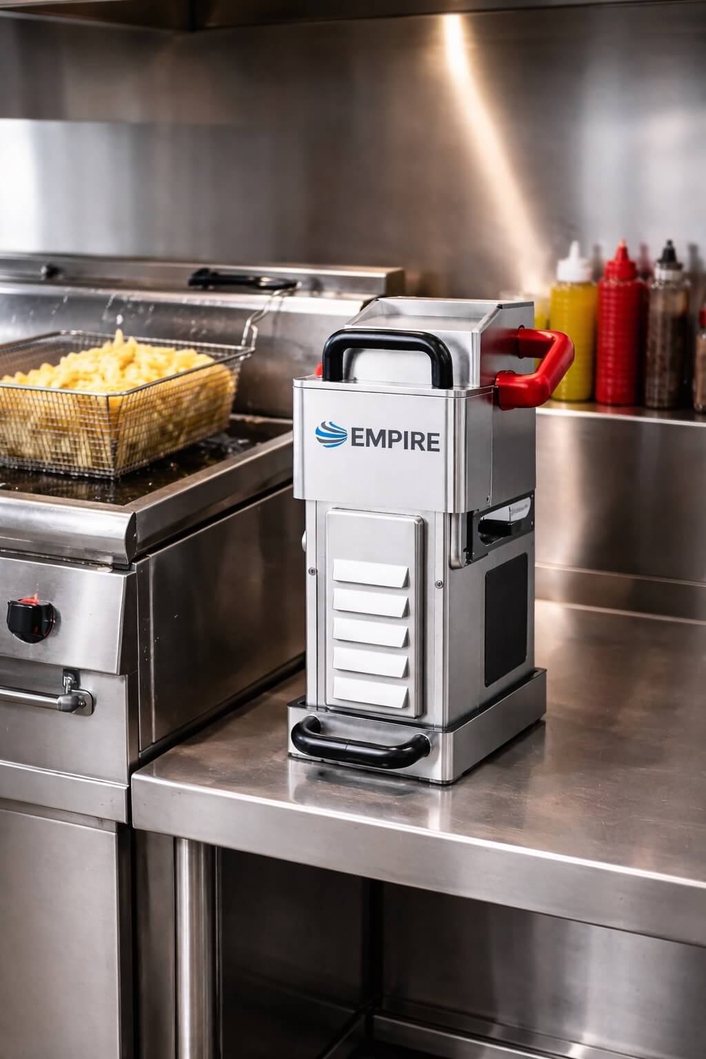 Empire Commercial Kitchen Oil Filtration Unit 45 Litre/min – Extend Fryer Oil Life | EMP-45FILTER
