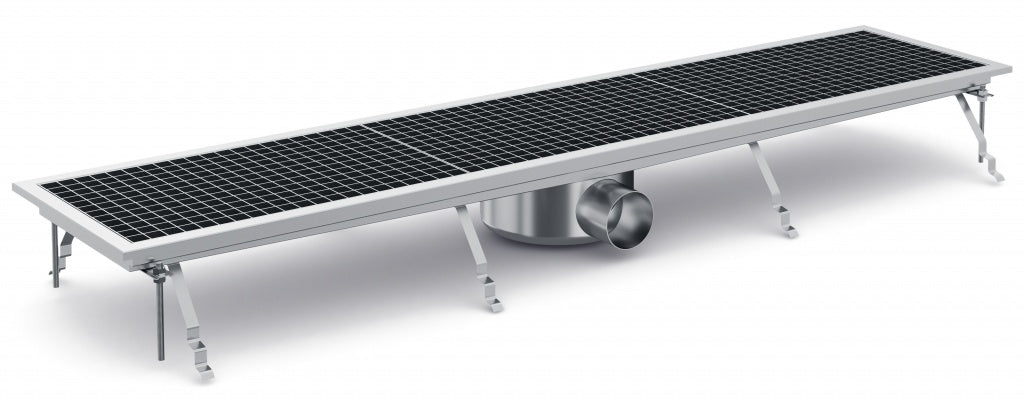 Empire Kitchen Drainage Floor Gully and Grid Fixed Horizontal 1368 x 300mm - EM-D-024