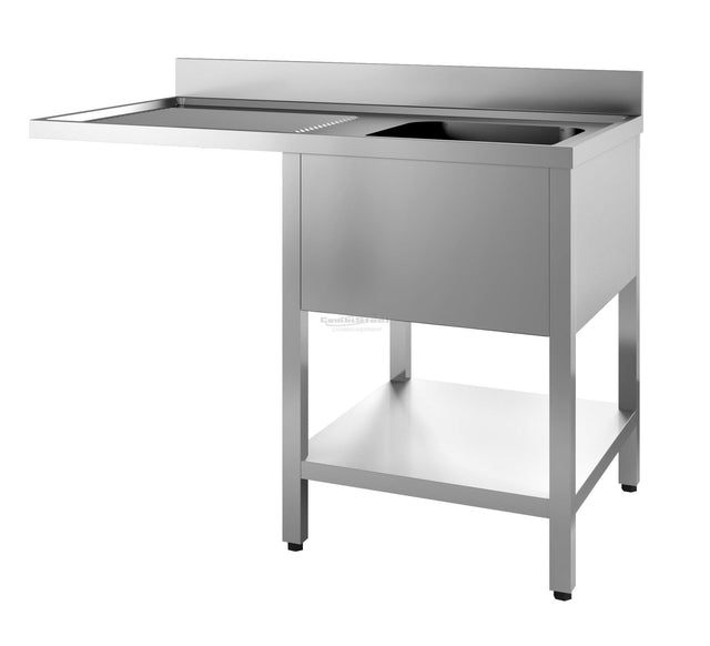 Combisteel 700 Single Right Hand Bowl Dishwasher Sink Flat Pack 1400mm - 7452.0480