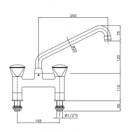 Combisteel Mixer Faucet Tap - 7212.0020