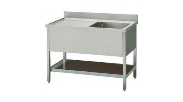 Combisteel Stainless Steel Single Right Bowl Sink 1200mm Wide - 7408.0011