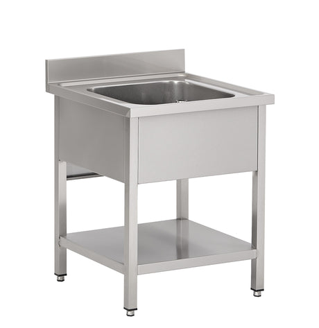 Combisteel Stainless Steel Sink Single Bowl 600mm Wide - 7333.0810