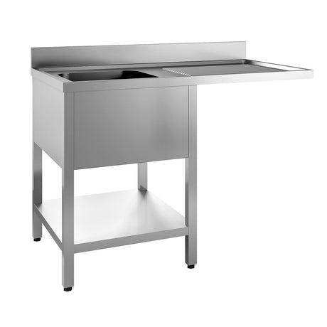 Empire Single Bowl Dishwasher Sink Right Hand Drain 1200mm - EMP-SSSBDWRD-1200