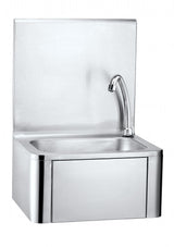 Empire Stainless Steel Wall Mounted Knee Operated Sink & Splashback - EMP-WB002