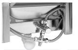 Empire Stainless Steel Wall Mounted Knee Operated Sink & Splashback - EMP-WB002