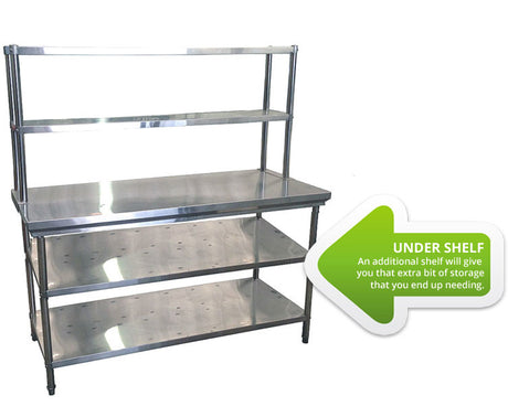 Extra Undershelf for 2100mm Table