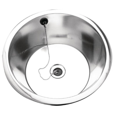 Franke Rimmed Edge Round Inset Sink Bowl 305dia x 160mm - CD985