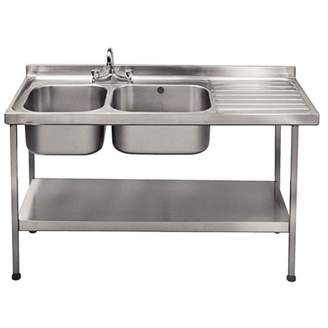 Franke Stainless Steel Sink Double Left Hand Bowl 1500x 600mm - DN602