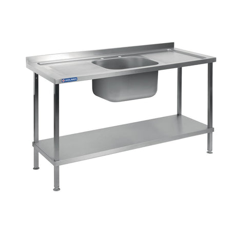 Holmes Centre Sink Bowl, Double Drainer Flatpack 900(H) x 1800(W) x 650(D) (Direct) - DR377