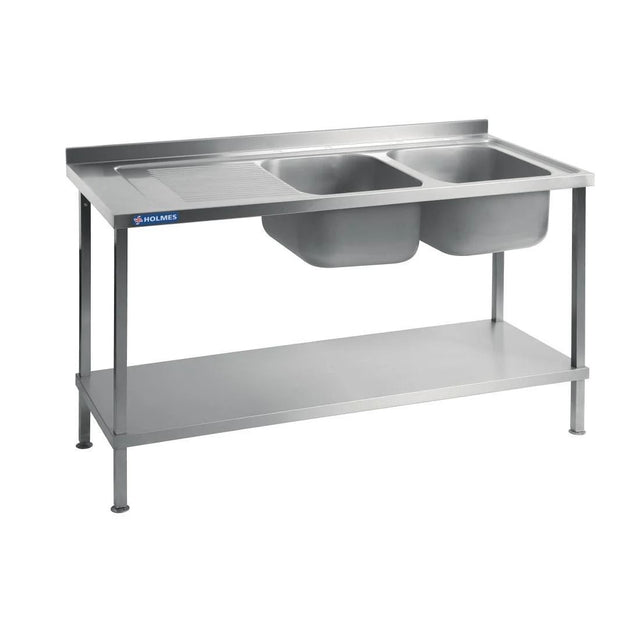 Holmes Fully Assembled Stainless Steel Sink Left Hand Drainer 1500mm - DR391