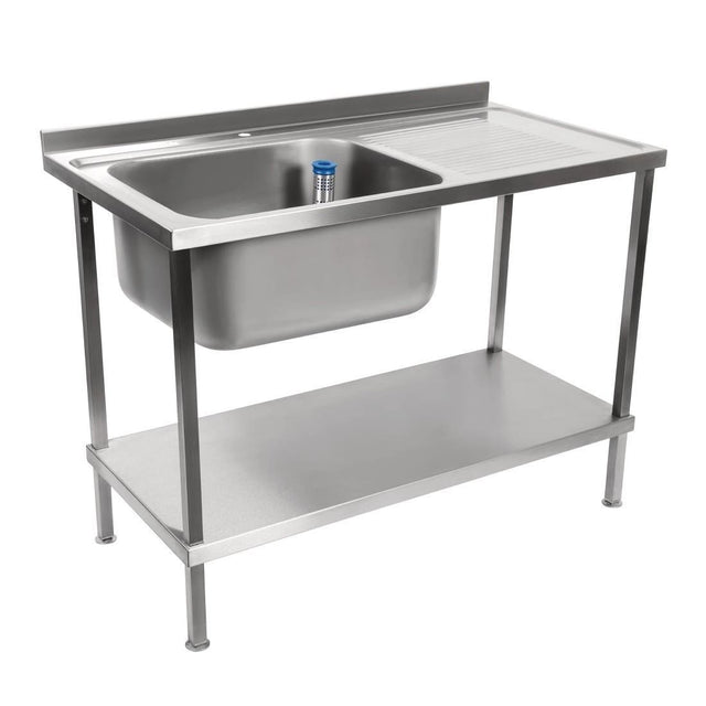 Holmes Fully Assembled Stainless Steel Sink Right Hand Drainer 1200mm - DR382