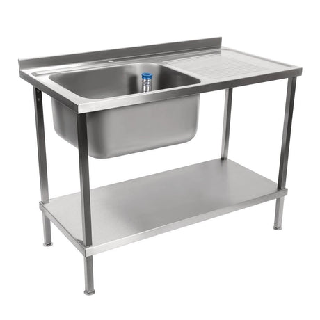 Holmes Fully Assembled Stainless Steel Sink Right Hand Drainer 1200mm - DR388