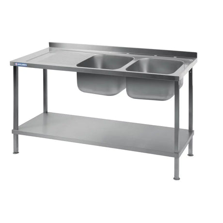 Holmes Self Assembly Stainless Steel Sink Left Hand Drainer 1800mm - DR375