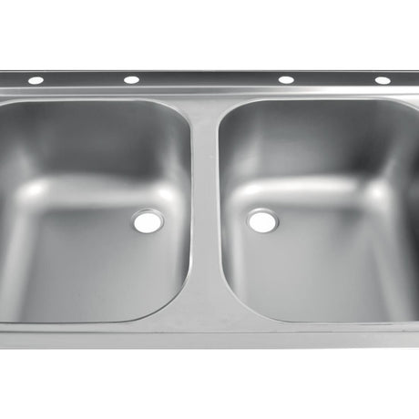 Holmes Self Assembly Stainless Steel Sink Left Hand Drainer 1800mm - DR375