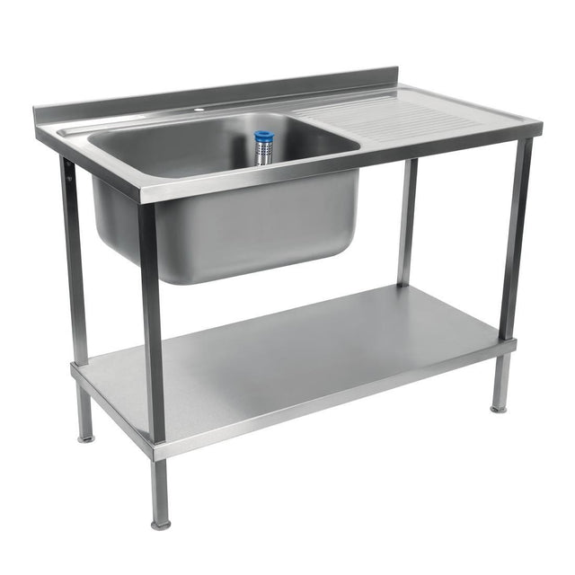 Holmes Self Assembly Stainless Steel Sink Right Side Drainer 1500mm - DR366