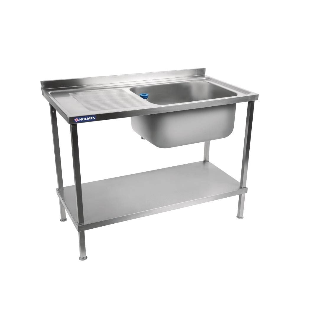 Holmes Self Assembly Stainless Steel Sink Single Left Hand Drainer 1000mm - DR359