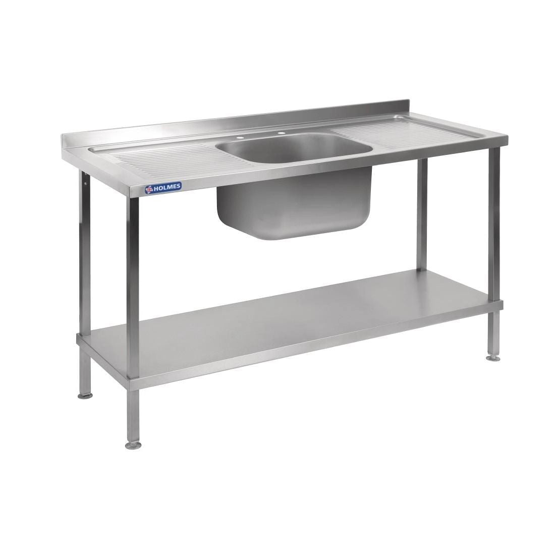 Holmes Stainless Steel Sink Double Drainer 1800mm DR397 Grease Traps UK