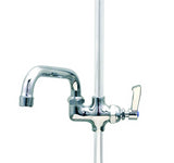 Mechline AJPR20 Aquajet 20 Deck Mounted Pre-Rinse Spray Arm With Add-on Faucet - AJPR20-ST-BF1-S