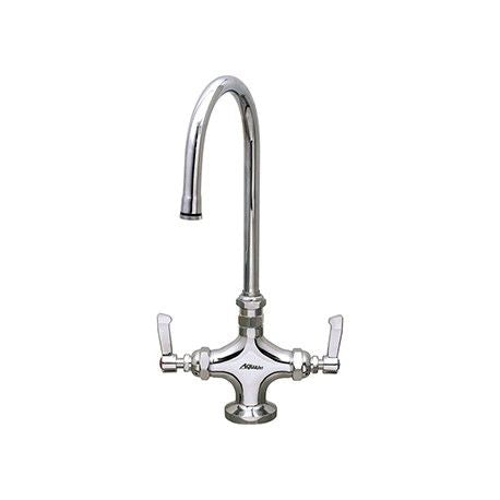 Mechline AquaJet 1/2 Inch Mixer With Lever Controls And Swivel Gooseneck Spout - AJ-B-2SG6L