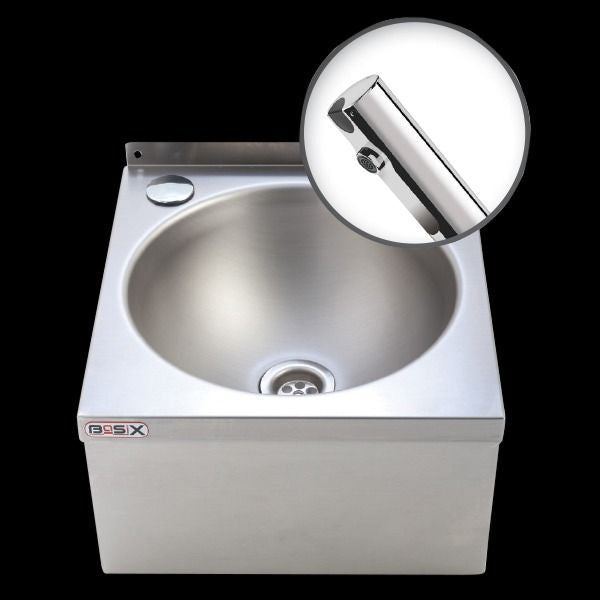 Mechline Basix Hands Free Wash Basin Stainless Steel with Sensor Tempomatic Tap WS3-NT