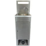 Mechline BaSix Stainless Steel Mobile Hand Wash Station - BSX-MHB-HCW