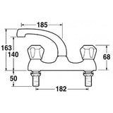 Mechline CaterTap 1/2 Dome Head Deck Mixer With Swivel Spout - WRCT-500MD