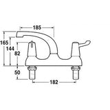 Mechline CaterTap 1/2 Inch Mixer With 3 Inch Levers And Swivel Spout - WRCT-500ML3