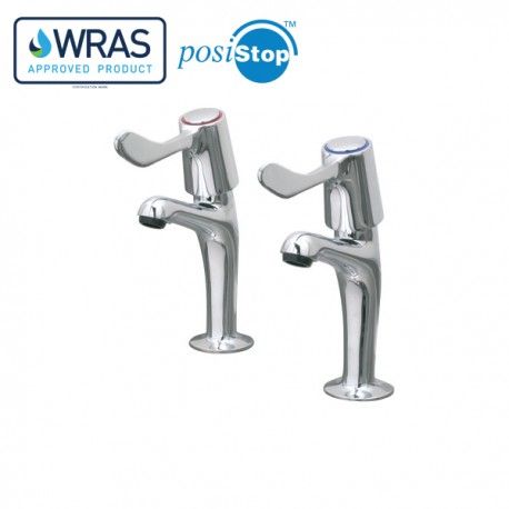 Mechline CaterTap 1/2 Inch Sink Taps With 3 Inch Levers - WRCT-500SL3