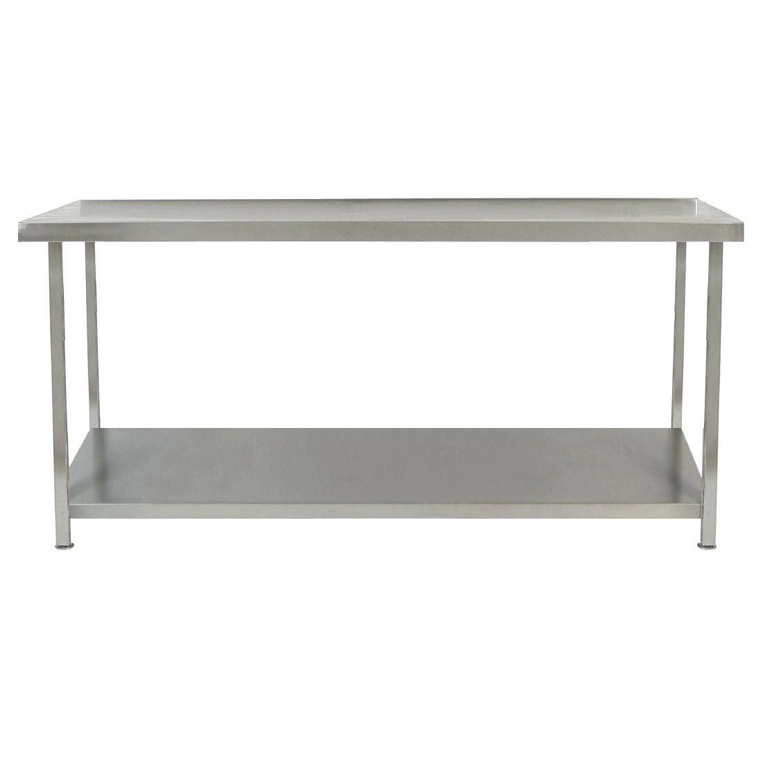 Parry Fully Welded Stainless Steel Centre Table with Undershelf 1200x650mm - DC606
