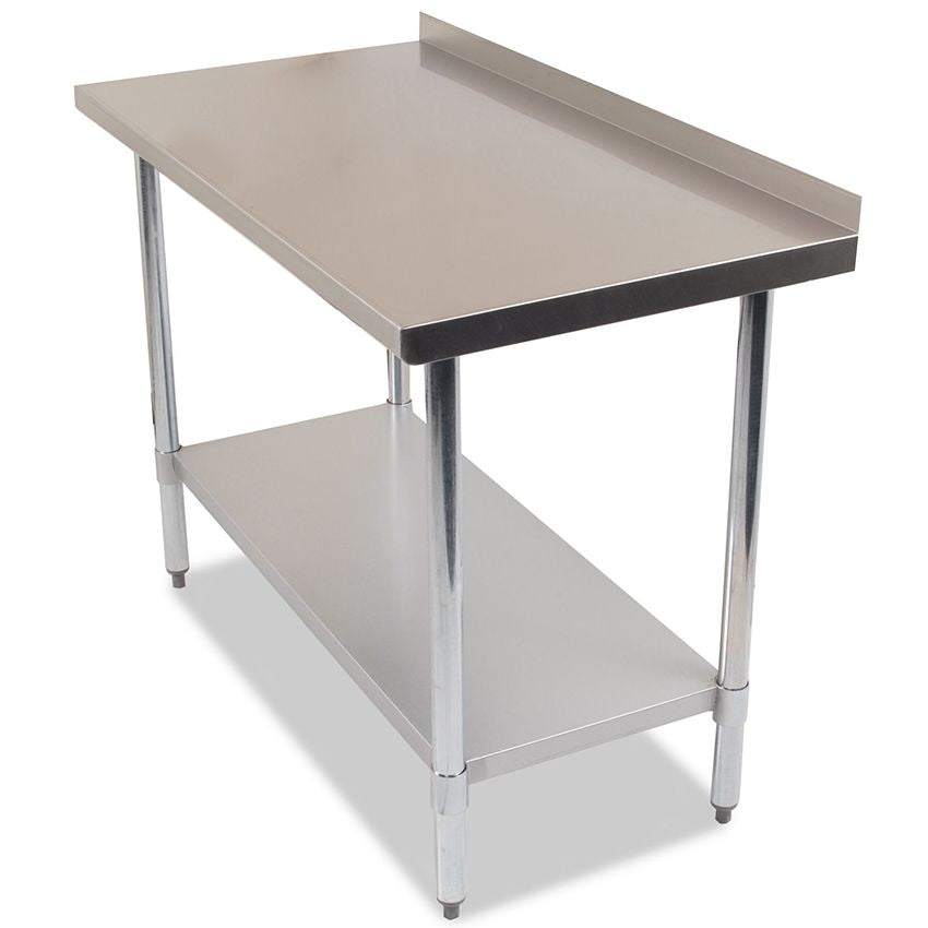 Empire Premium Stainless Steel Wall Prep Table 1500mm Wide with Upstand - P-SSWT-150