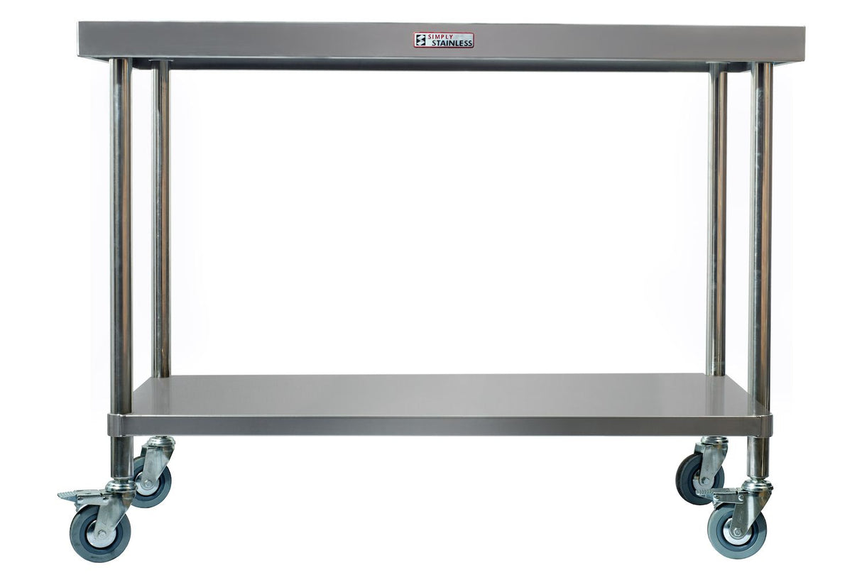 Simply Stainless Centre Table with Castors - SS031500
