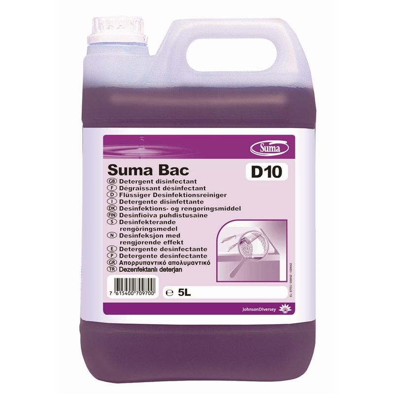 Suma Bac D10 Cleaner and Sanitiser 2 Pack