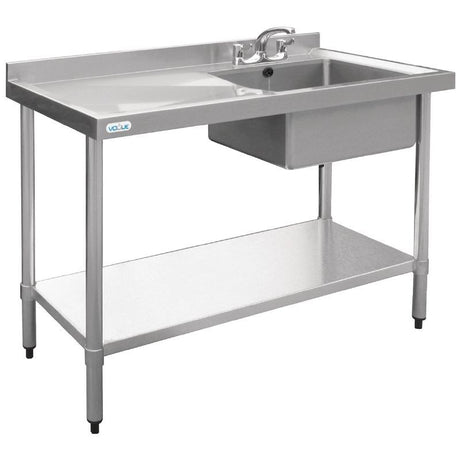 Vogue Stainless Steel Sink Right Hand Bowl 1200x 600mm - U903